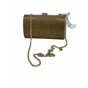 Inc Golden Sequin Clutch Shoulder Party Purse Clutch